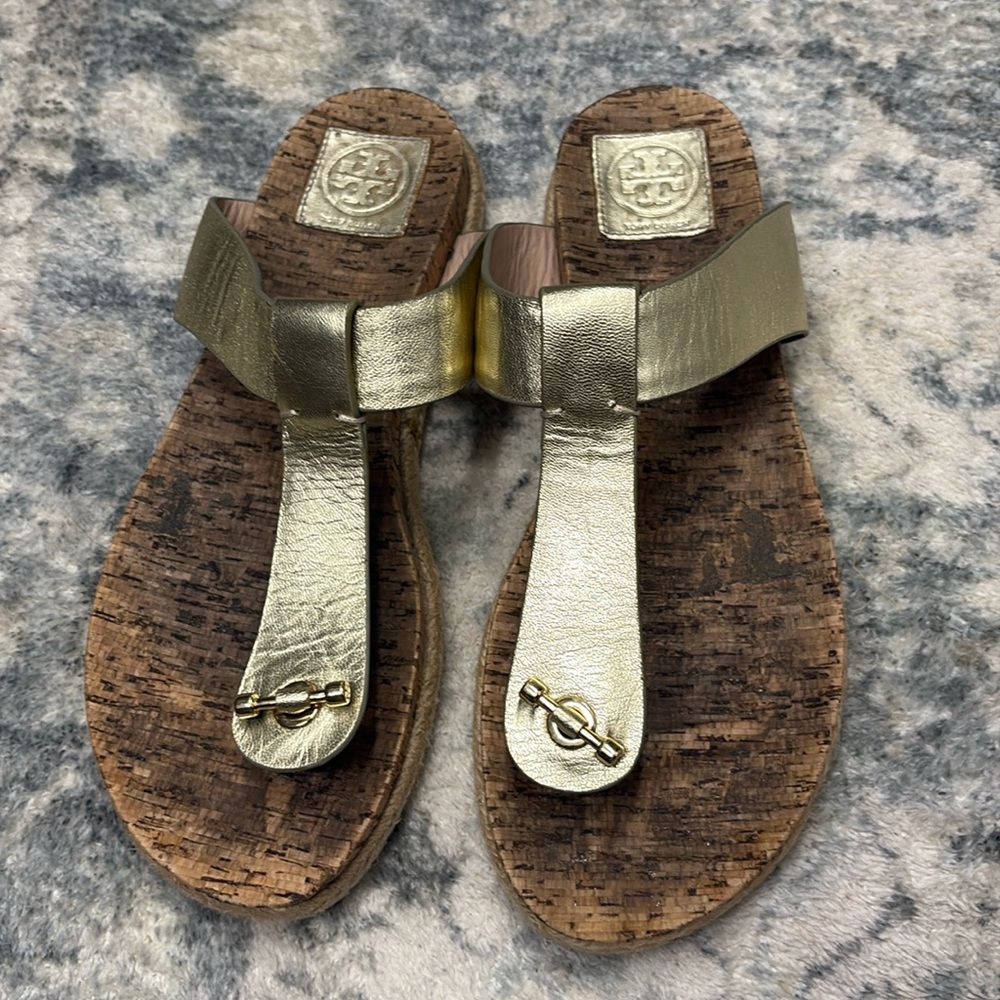 Tory Burch Women Leather Thong Sandals
